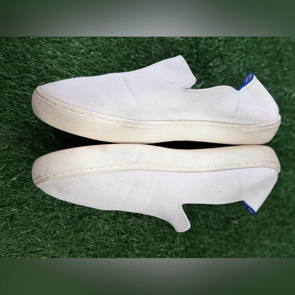 Rothy's White Loafers Slip-On Sneaker Shoes‎ Size 8.5
